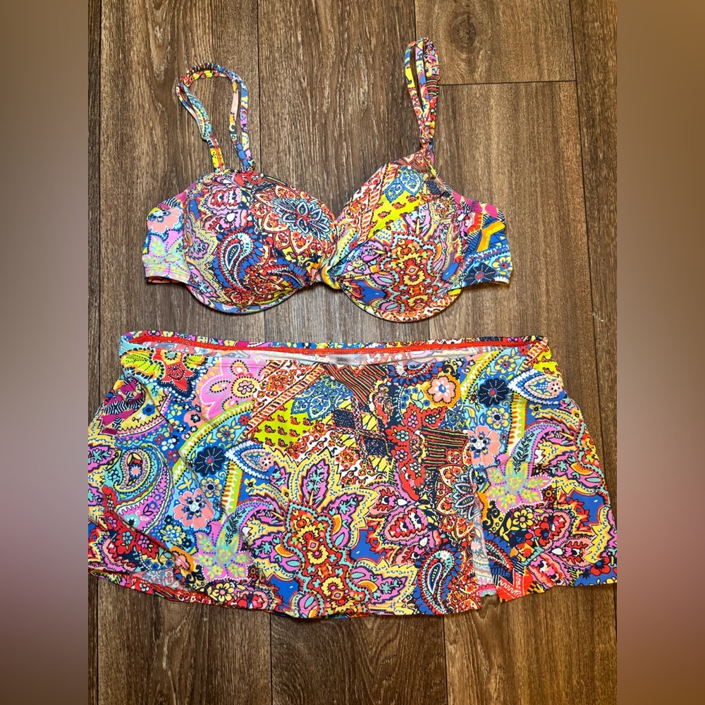 Bleu Rod Bettie Bohemian Paradise skirtkini set -A534